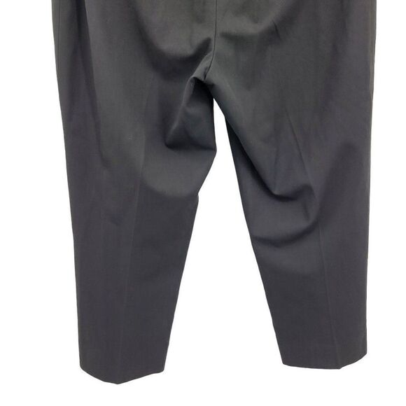 Nine West High-rise Capri Dress Pants 10 Black Stretch Tapered Flat Front - Picture 7 of 12